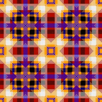 Colorful plaid seamless pattern. Vector textured tartan background. Geometric Stock Illustration