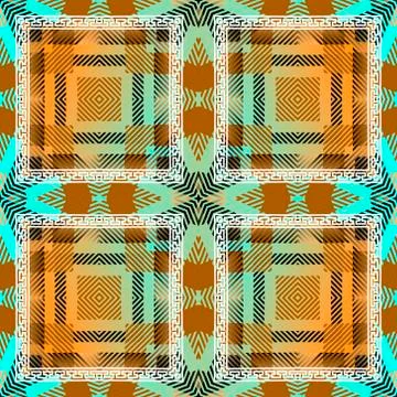 Colorful plaid seamless pattern. Vector textured tartan background. Geometric イラスト素材