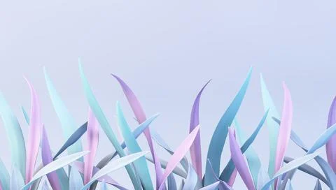 Colorful plants background Stock Illustration