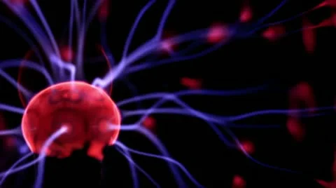 Colorful plasma ball, timelapse Stock Footage 10869744