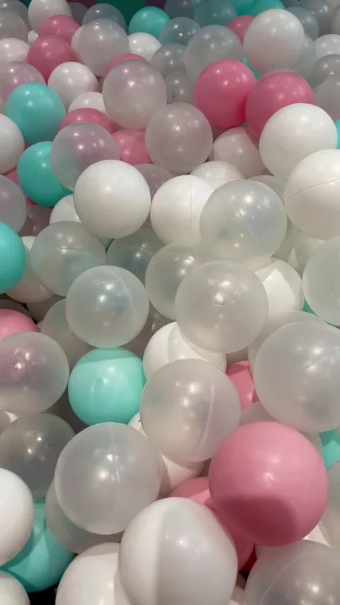 Colorful Plastic Balls Stock Footage 340057998