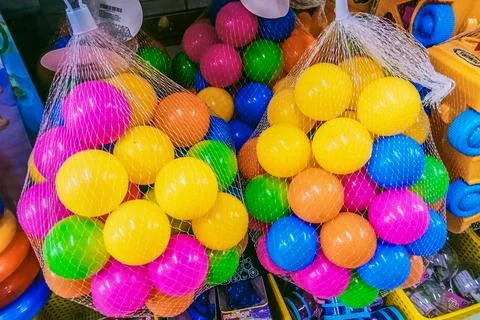 Colorful plastic balls Stock Photos