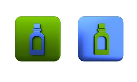 Colorful Plastic bottle for laundry detergent, bleach, dishwashing liquid o.. Stock Illustration