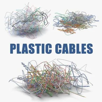 3D Model: Colorful Plastic Cables Collection #91025537