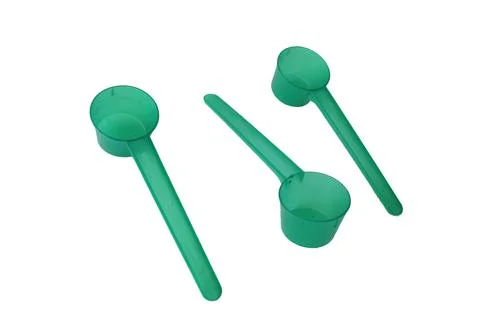 Colorful Plastic spoon Stockfoto's
