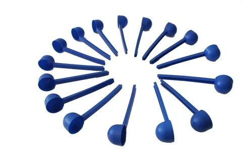 Colorful Plastic spoon Stock Photos