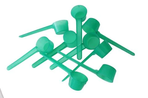 Colorful Plastic spoon Foto stock