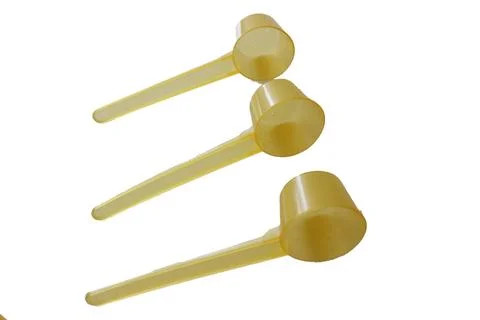 Colorful Plastic spoon Fotos Stock