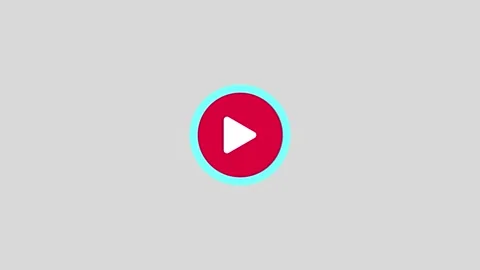 Colorful Play Button Pulse  Effect Stock Footage 301648000
