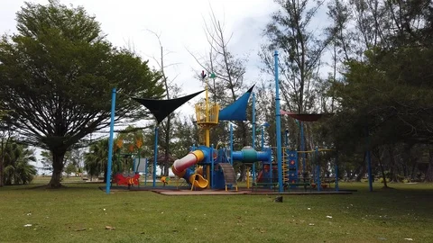 Colorful Playground Stock Footage 101152171
