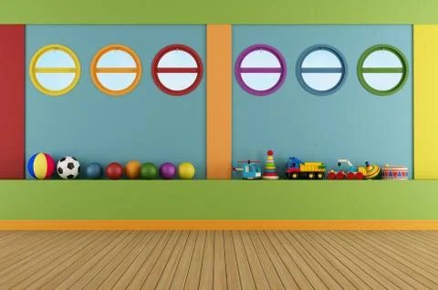 Colorful playroom Stock Illustration