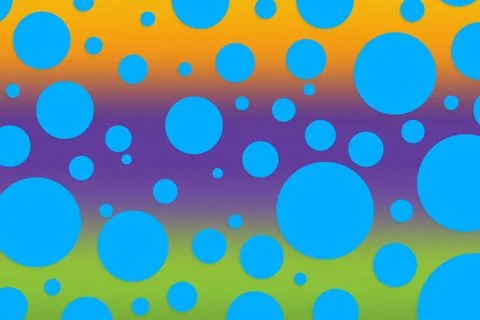Colorful polka dot backdrop and background Stock Illustration