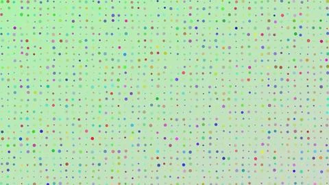Colorful Polka Dot Pattern Background with Geometric Circles on Light Green.. Illustrazione stock