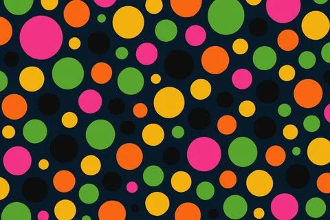 Colorful Polka Dot Pattern Background Design 스톡 일러스트