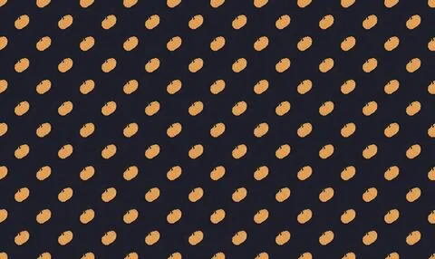 Colorful polka dot pattern on black fabric background Stock Illustration