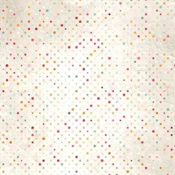 Colorful polka dot pattern on the cardboard. EPS 8 Stock Illustration