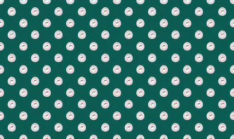 Colorful polka dot pattern on dark background for design Stock Illustration
