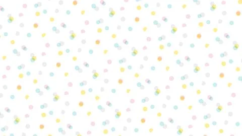 Colorful Polka Dot Pattern 库存插图