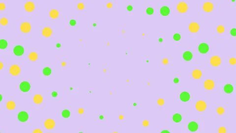 Colorful polka dot pattern on a light purple background Stock Illustration