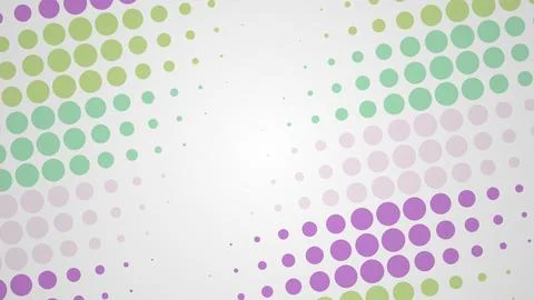 Colorful polka dot pattern on light background Иллюстрация