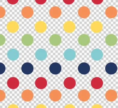Colorful polka dot pattern Stock Photos