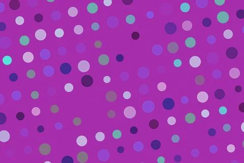 Colorful polka dot pattern on purple background Stock Photos
