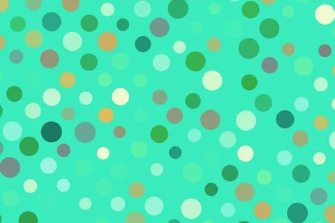 Colorful polka dot pattern on teal background Stock Photos