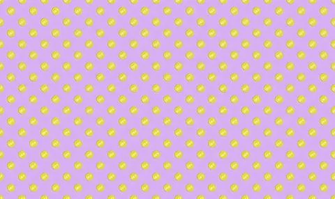 Colorful polka dot pattern with yellow and purple dots Stock Illustration