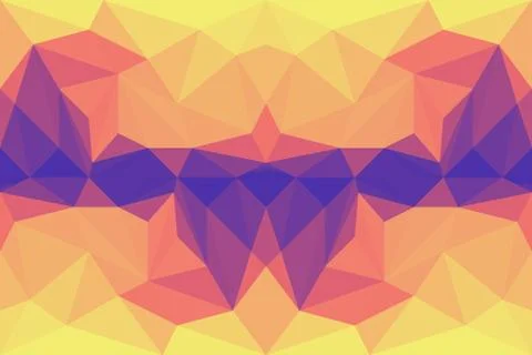 Colorful polygon Abstract background Stock Illustration