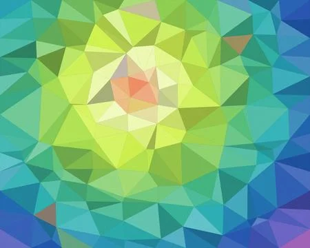 Colorful polygon abstract background with overlapping geometric facets in b.. Stock Illustration