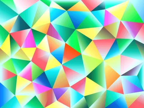 Colorful polygon abstract background on vector art. Stock Illustration