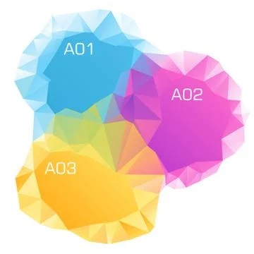 Colorful Polygon Stock Illustration