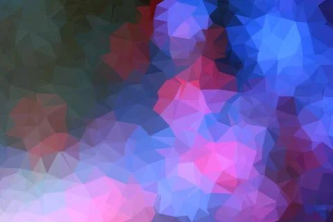 Colorful polygon pattern for background or web banner design. Stock Illustration