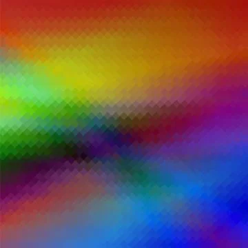 Colorful Polygonal Background. Rumpled Square Pattern. Low Poly Texture Stock Illustration