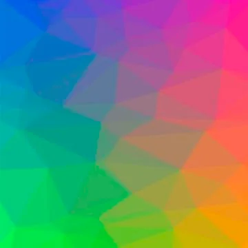 Colorful Polygonal Background. Rumpled Triangular Pattern. Low Poly Texture Stockillustratie
