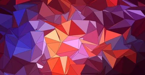 Colorful polygonal illustration. Triangular vector geometric background Stock Illustration