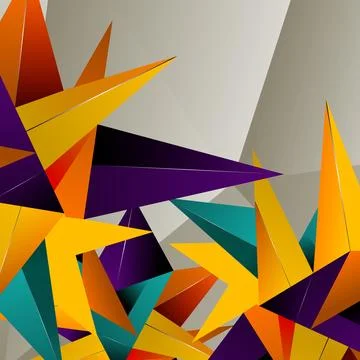 Colorful polygonal style background. Triangles background. 스톡 일러스트