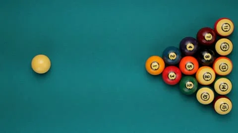 Colorful pool balls Stock Footage 11429142