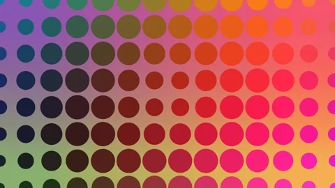 Colorful Pop Art Halftone Dot Grid Gradient Animation Video stock 341609336