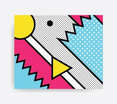 Colorful Pop art pattern Stock Illustration