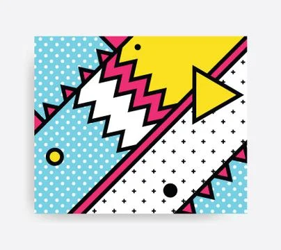 Colorful Pop art pattern Stock Illustration