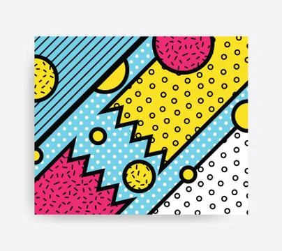 Colorful Pop art pattern Stock Illustration