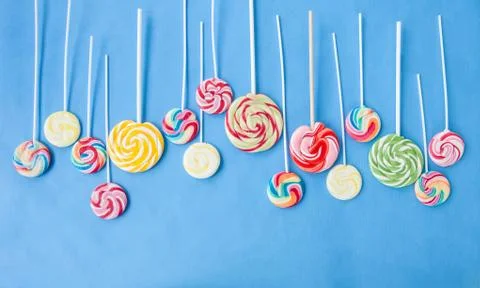 Colorful popsicles Stock Photos