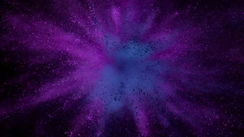 Colorful powder exploding on black background in super slow motion. Stock Footage 200914977