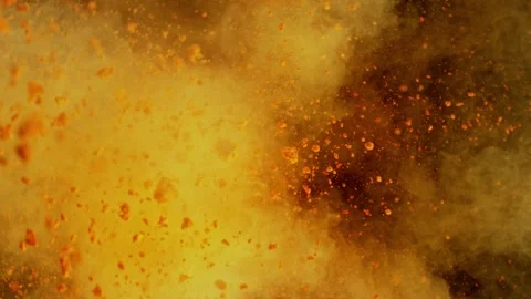 Colorful powder exploding on black background in super slow motion. Stock Footage 282192352