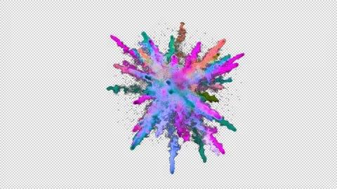 Colorful Powder Explosion 2 Stock-Footage 229426506