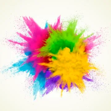 Colorful powder explosion effect 스톡 일러스트
