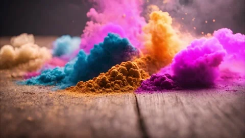 Colorful Powder Explosion Vídeos de archivo 284572712