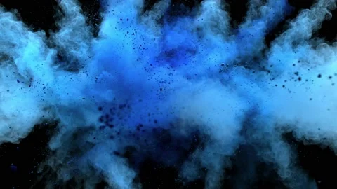 Colorful powder particles exploded 04 Stock Footage 229425800