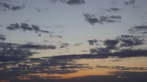 Colorful Pre-Dawn Sky Clouds at Dawn, Time Lapse. Sunrise Of The Sun Is A Cloudy Stock Footage 162223873